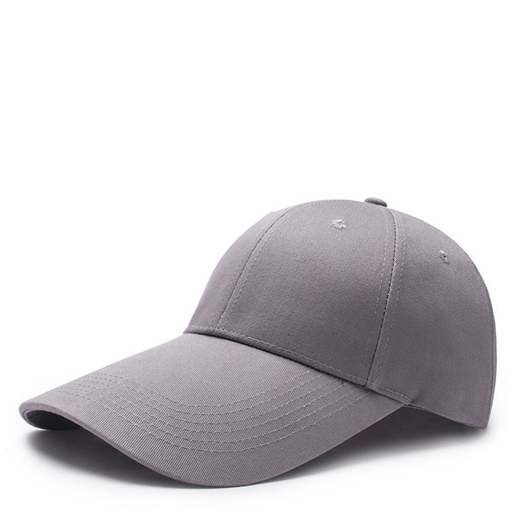 11CM Long Brim Baseball Cap - Cotton Blank Golf Hat